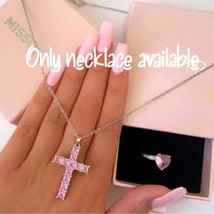Cross Pink Necklace